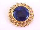 KJL Blue Stone Pin Pendant Kenneth Lane Vintage