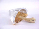 NAPIER Mushroom Pin Two Toned Vintage Chunky