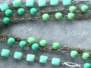 Beautiful 3 Tone Faux Turq, 3 strand Neck