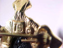 Scarab Turtle Pin Signed Vintage Black Onyx
