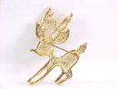 Glitter Rudolph Pin Reindeer Red Nose