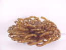 Hand Beaded Flower Pin Glass Unique Topaz