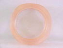 3 Flesh Tone Bangles Wavy Lucite Bracelets Frosted Vintage