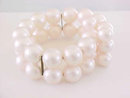 Blush Pearl Wrap Around Bracelet Coil Vintage