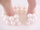 Blush Pearl Wrap Around Bracelet Coil Vintage