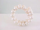Blush Pearl Wrap Around Bracelet Coil Vintage