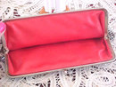 Faux Snakeskin Purse Clutch Black White Vint