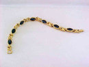 Blue Sapphire Bracelet Rhinestone Navettes Xs