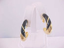 Black Enamel Hoops NAPIER Adjustable Clips GT