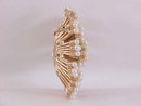 Crown Trifari Atomic Pearl Pin Brooch Vintage
