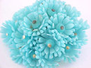 Retro Baby Blue Flower Cluster Pin Resin Vint