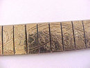 Etched Floral Bracelet Mesh Panels Vintage