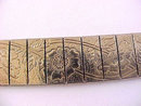 Etched Floral Bracelet Mesh Panels Vintage