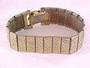 Etched Floral Bracelet Mesh Panels Vintage