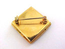 Vintage Mosaic Pin Square Mauve Diamond Shape