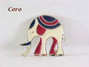 Coro Enamel Elephant Pin Unusual Vintage