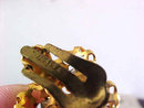 Austria Blues Rhinestones Earrings Prong Set Vintage