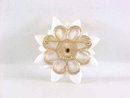 Unusual Crown Trifari Resin Flower Pin Vintage