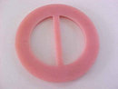 Vintage Pink Belt Buckle Plastic Molded Design