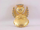 Christmas Angel Pin RAZZA Vintage Rhinestones Precious