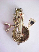 Vintage Snowman Pin Enamel Sweet