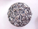 Vintage Floral Button Covers Five Silver Beautiful!