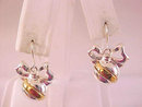 Christmas Ornament Earrings Pierced Wires Two Tone Danecraft