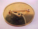 Petit Point Pin Black Background Oval Bezel Vintage