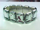 Rectangle Cut Acrylic Stretch Bracelet