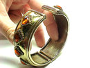 Amber Resin Clamper Chunky Vintage Diamond Shapes