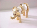 Unique Elephant Pendant Double Imitation Pearl Belly Vintage