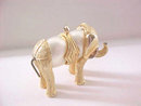 Unique Elephant Pendant Double Imitation Pearl Belly Vintage