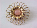 Pink Moonglow Pin Open Work Vintage Beautiful!