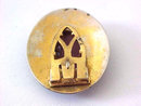 Enamel Celluloid Clip Fur Pin Guilloche Vintage