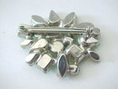 Mixed Greens Pin Rhinestones Vintage So Pretty!