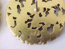 MFA Monkey Earrings Vintage Pierced Posts Unique