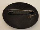 Russian Signed Lacquer Pin Floral Hand Painted