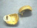 Ann Klein Gold Matte Shell Pierced Ers