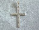 Gorgeous Sterling Marcasite Cross Pend,Bail