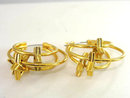 Movable Stars Hoops Earrings Pierced Locking