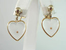 Hearts Mustard Seed Earrings Vintage Lucite Screw Backs