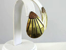 Signed Moulin Rouge Earrings Brass Copper Pierced Wires Vintage Sterling