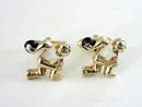 Vintage Bowling Man Cuff Links Cufflinks Ball Vintage Mother of Pearl