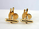 Vintage Bowling Ball Pin Cuff Links Cufflinks Enamel Mother of Pearl Signed