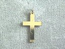 Etched Silver Cross Pendant w/Ring