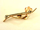 Vintage Krementz Rose Pin Two Tone Sweet