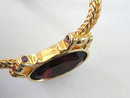 Swarovski Signed Neck Piece Necklace RED with Extender Gorgeous! Perfect for the Holidays!