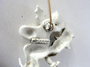 Christmas DODDS Santa Pin On Skis Vintage Darling!