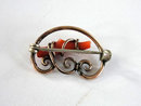 Victorian Genuine Branch Coral Pin Scallops