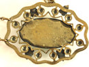 Deco Art Nouveau Necklace Brass Enamel Celluloid Wonderful Setting
